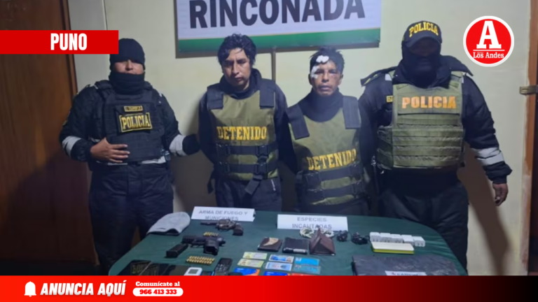Capturan a presunto asaltante vinculado a robos contra mineros en La Rinconada