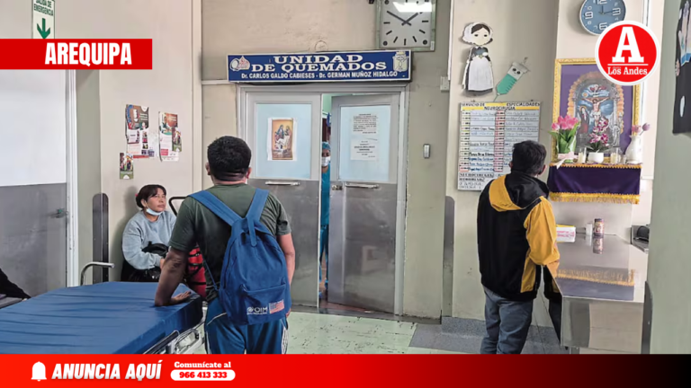 Unidad de quemados del Honorio Delgado supera su capacidad y enfrenta crisis por alta demanda