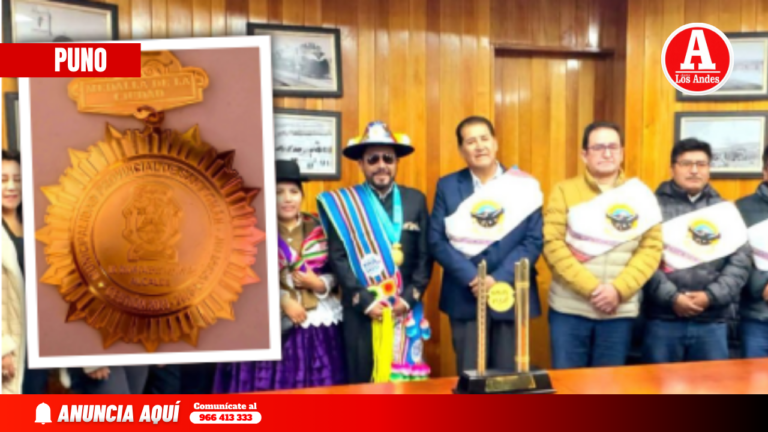 Polémica en Juliaca: alcalde ‘Oso’ Cáceres condecora a exgobernador investigado