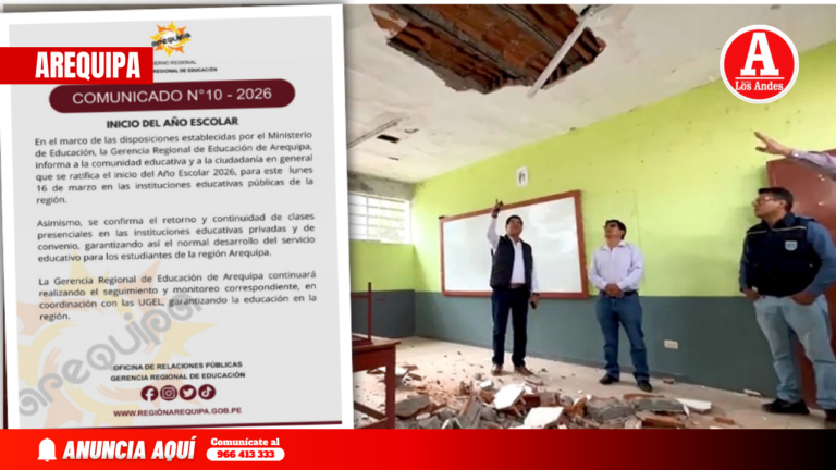 Arequipa: Techo de colegio José Olaya se cae a pedazos