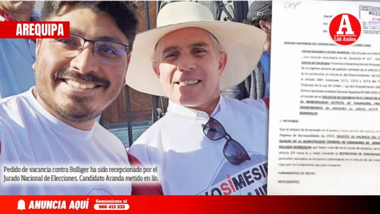 Arequipa: Solicitan vacancia del alcalde de Yanahuara por presunto viaje irregular a Lima