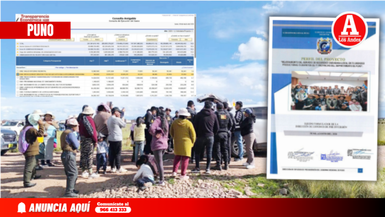 GORE Puno solo invierte S/6 millones para seguridad