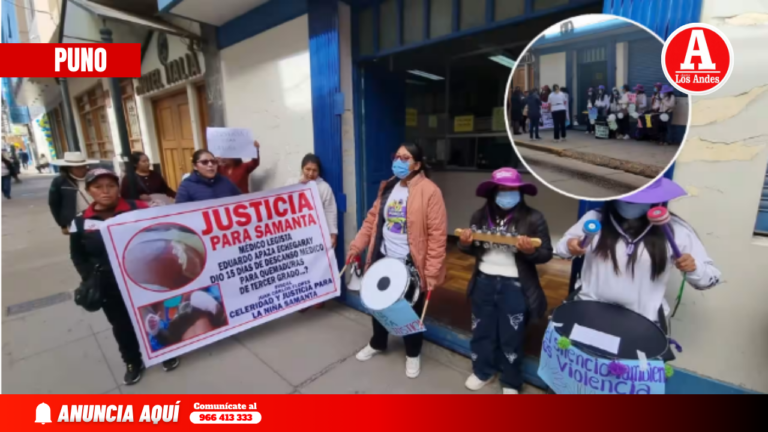 Indignación en Puno: exigen captura de padrastro acusado de quemar a niña en Salcedo