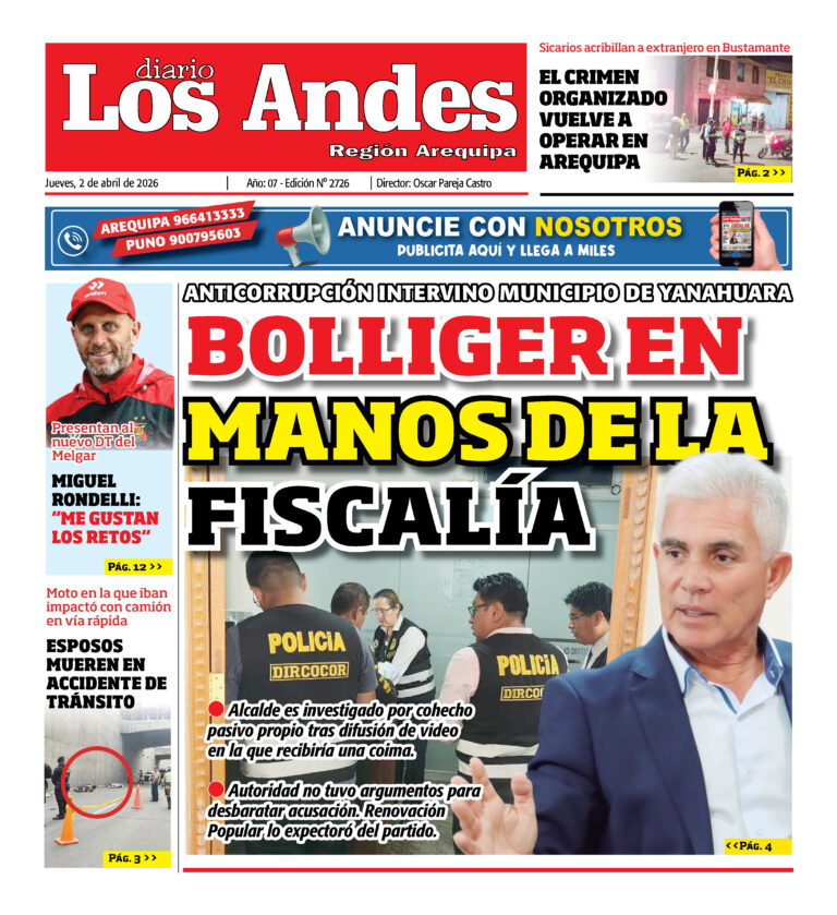 DIARIO LOS ANDES AREQUIPA: 02/04/2026