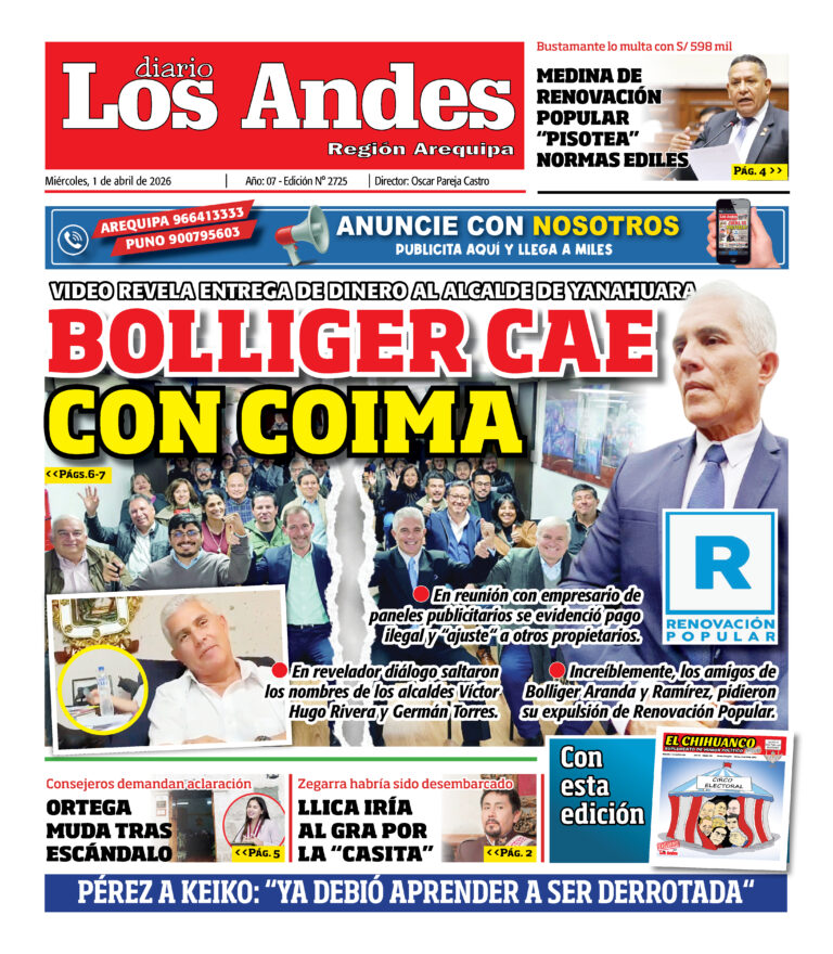 DIARIO LOS ANDES AREQUIPA: 01/04/2026