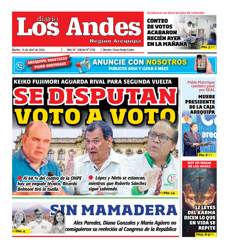 DIARIO LOS ANDES AREQUIPA: 14/04/2026