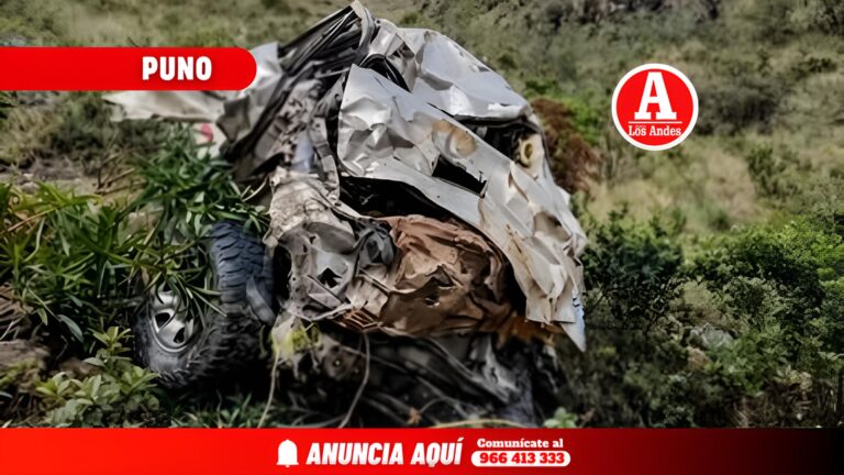 Puno: Camioneta vuelca y deja un fallecido