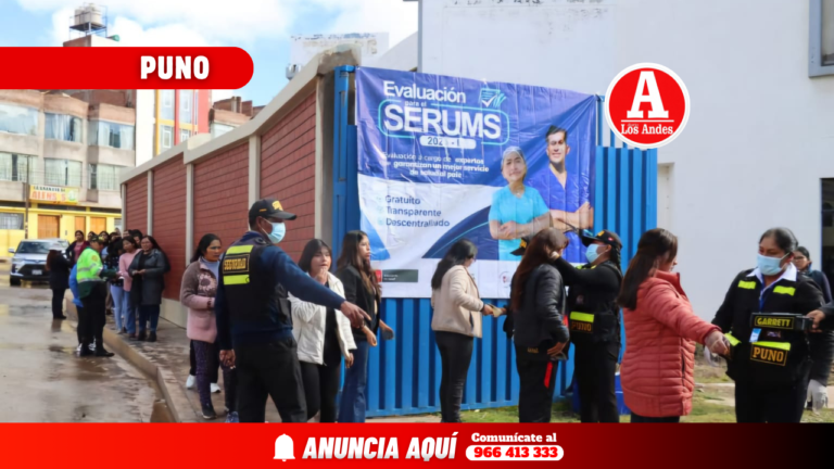 Este 19 de abril se realizará en Puno el examen SERUMS 2026-I