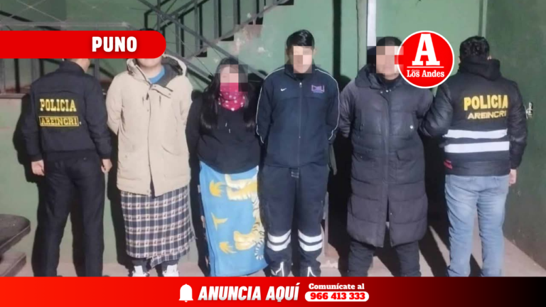 Intervienen local en La Rinconada detienen a cuatro y rescatan a siete mujeres