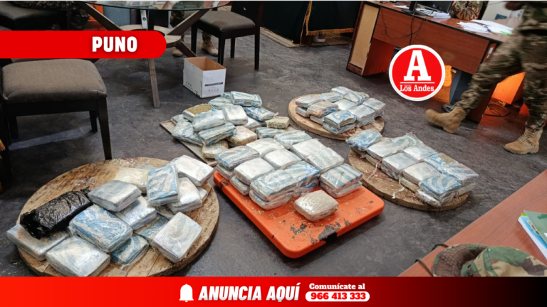 Incautan más de 100 kilos de marihuana en operativo en Cabanillas