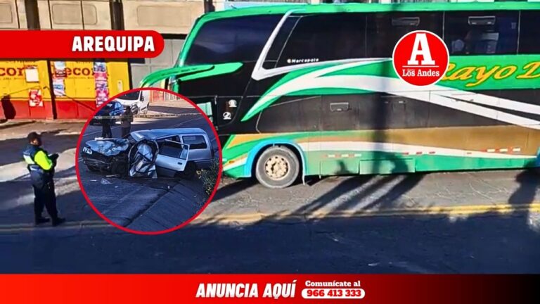 Choque frontal en Arequipa–Yura deja un fallecido y dos heridas en Apipa