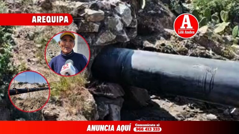 Vecinos de Apipa denuncian colapso de tubería de desagüe en Cerro Colorado
