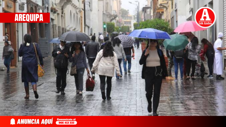 SENAMHI emite alerta por lluvias, granizo y nevadas en la sierra de Arequipa