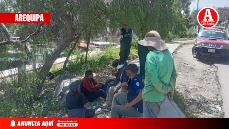 Arequipa: Retiran a grupo que consumía licor en la vía pública de Paucarpata