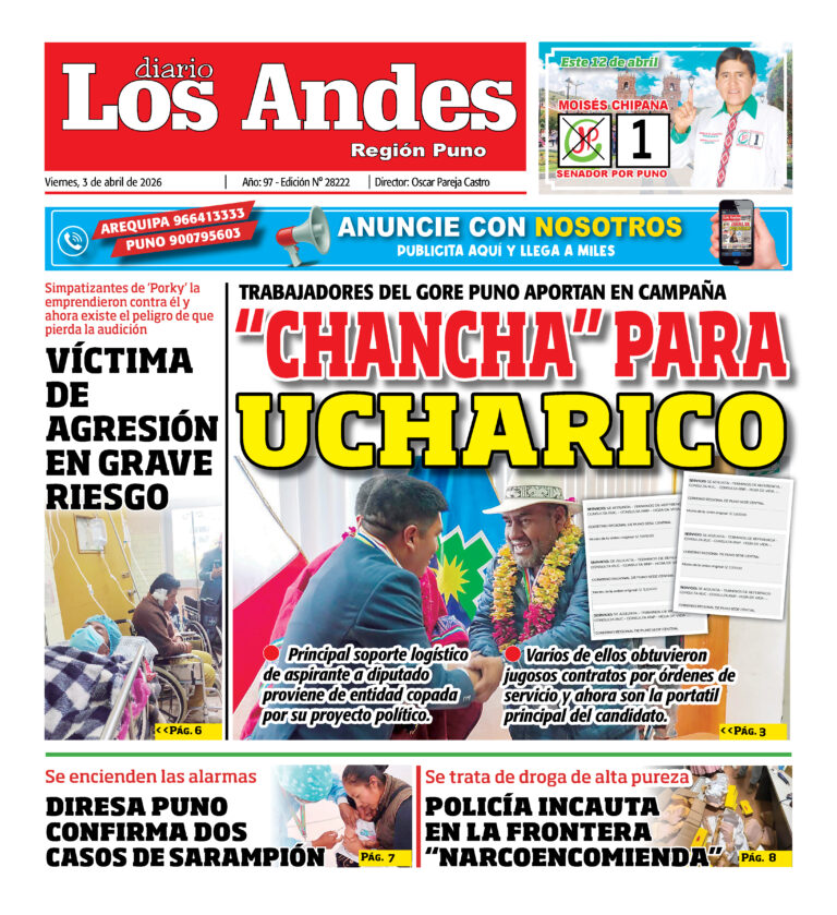 DIARIO LOS ANDES PUNO: 03/04/2026