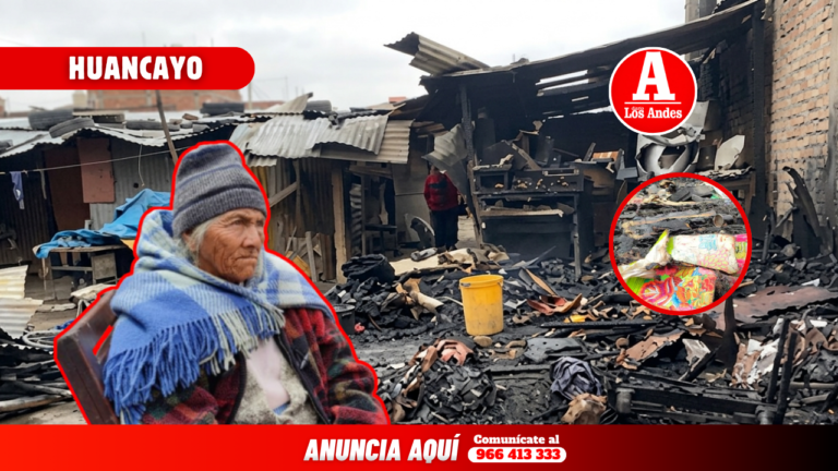 Huancayo: El fuego consumió sus ahorros y los regalos que recibió por el Día de la Madre