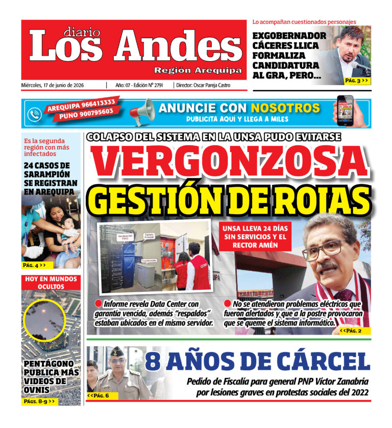 DIARIO LOS ANDES AREQUIPA: 17/06/26