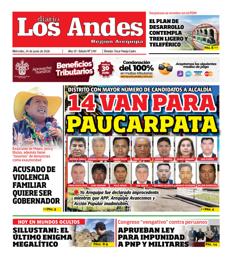 DIARIO LOS ANDES AREQUIPA: 24/06/26