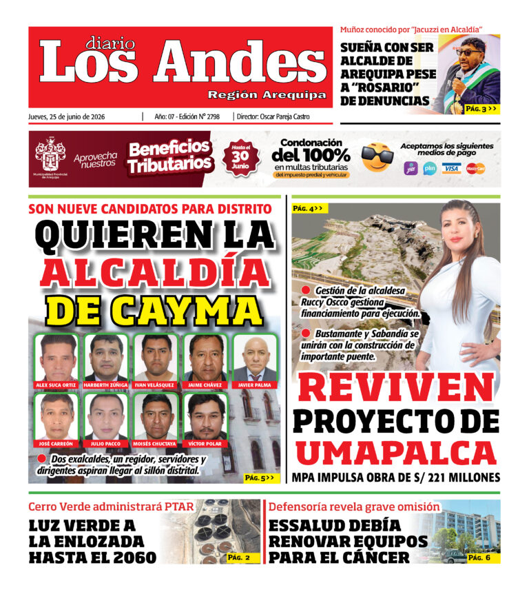 DIARIO LOS ANDES AREQUIPA: 25/06/26