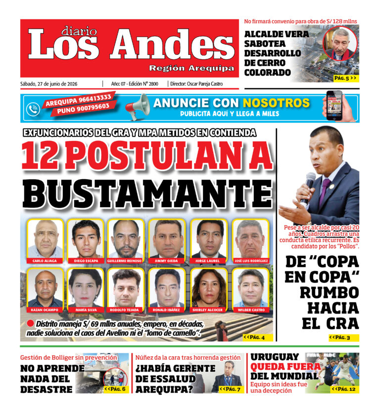 DIARIO LOS ANDES AREQUIPA: 27/06/26