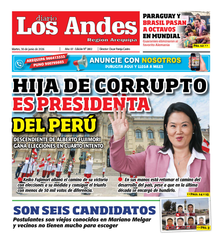 DIARIO LOS ANDES AREQUIPA: 30/06/26