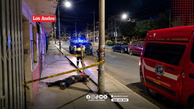 Hombre muere en la vía pública de Puno y vecinos cuestionan demora en auxilio