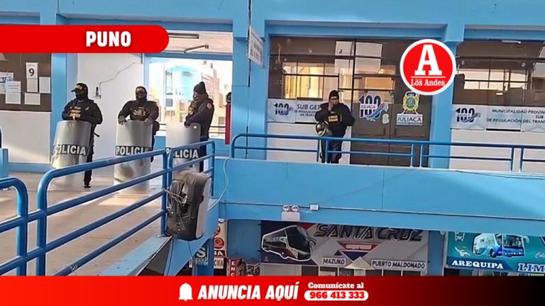 Allanan Gerencia de Transportes de San Román por presunta organización criminal