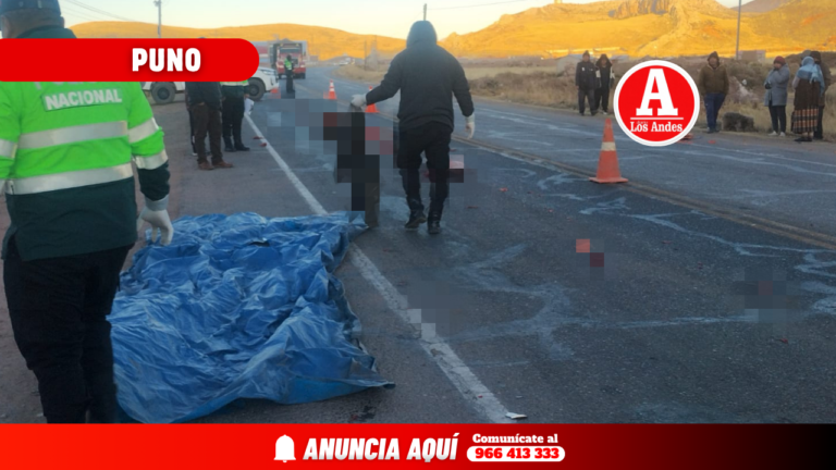 Hombre muere tras ser atropellado en la carretera Juliaca–Arequipa