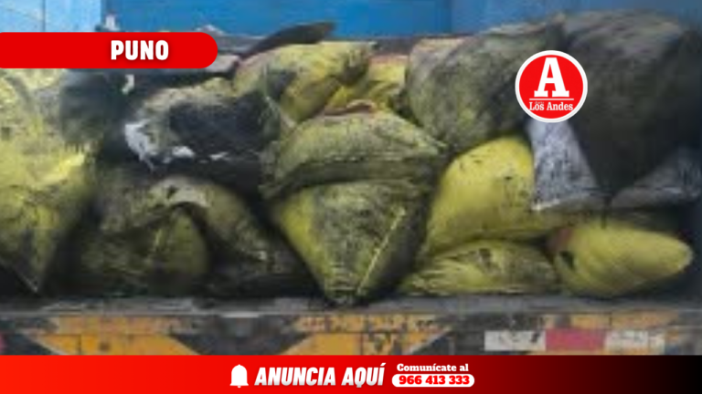 Incautan 180 sacos de material aurífero en operativo contra minería ilegal en Ananea