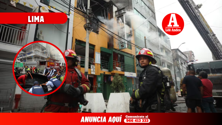 Bomberos controlan incendio en galería del emporio comercial de Gamarra