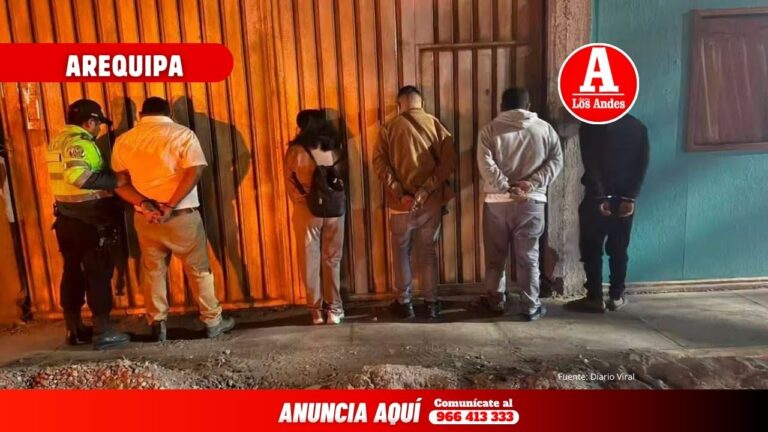 Policía interviene a presuntos integrantes de “Los Iqueños del Norte” en Camaná