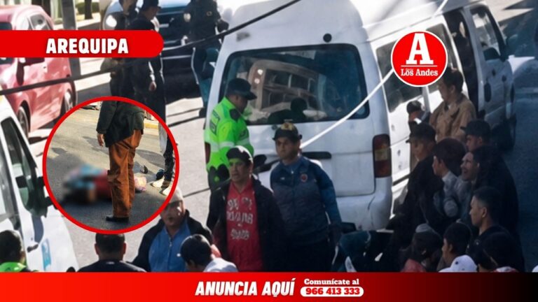 Escolar resulta herida tras ser atropellada por una combi en Cayma