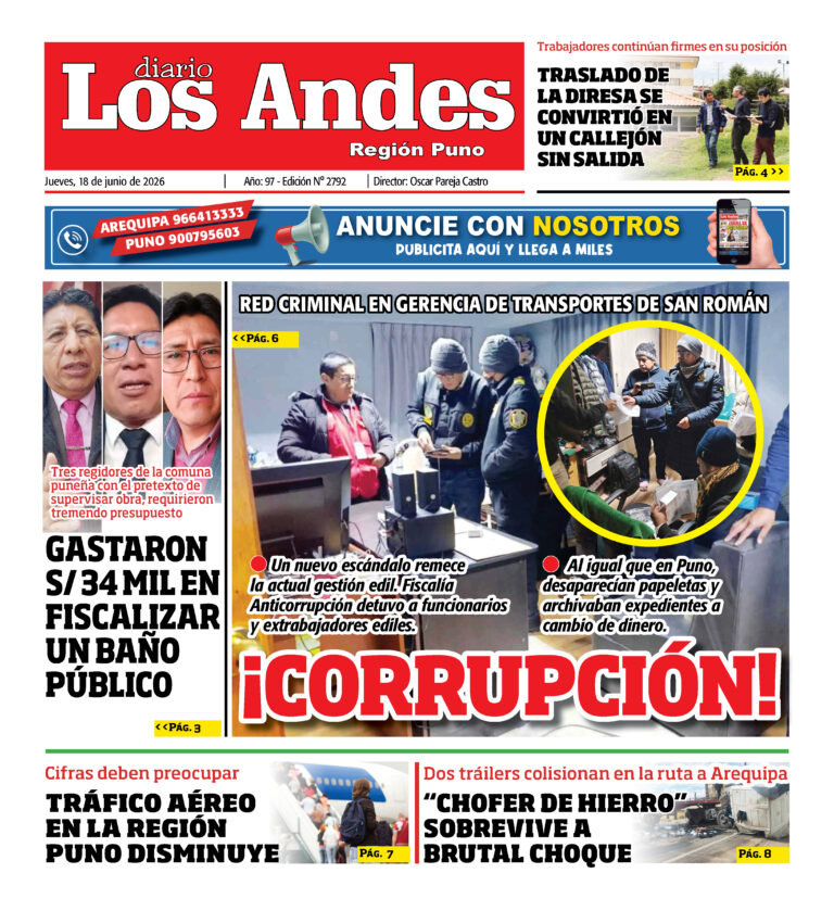 DIARIO LOS ANDES PUNO: 18/06/26