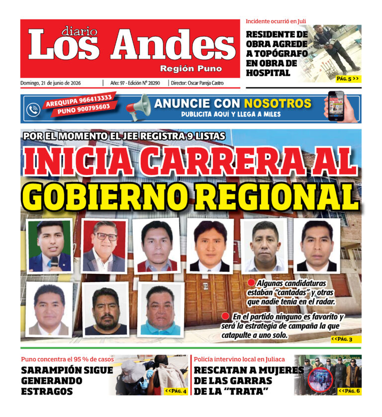 DIARIO LOS ANDES PUNO: 21/06/26