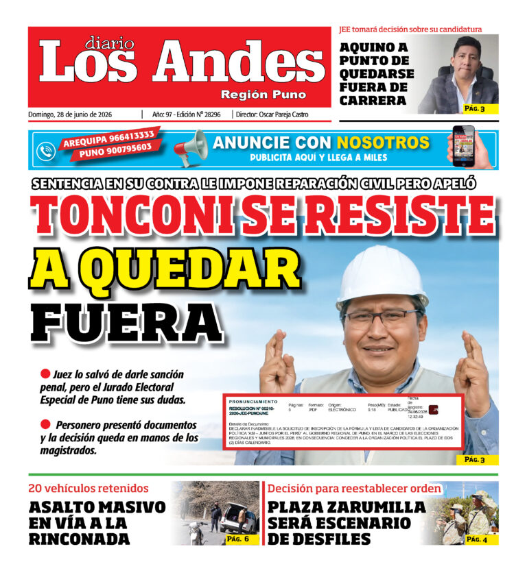 DIARIO LOS ANDES PUNO: 28/06/26