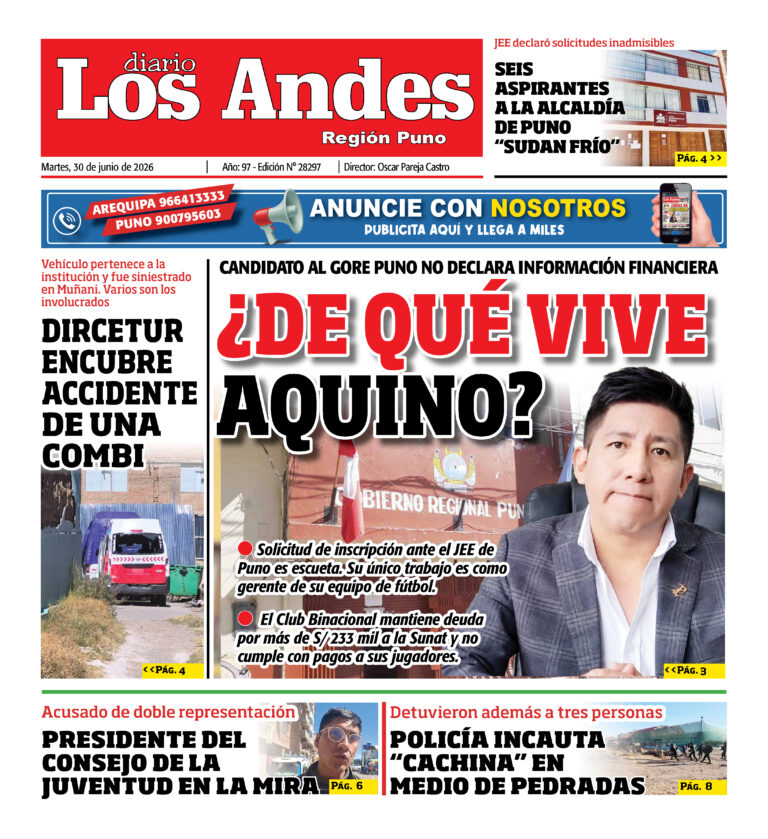 DIARIO LOS ANDES PUNO: 30/06/26