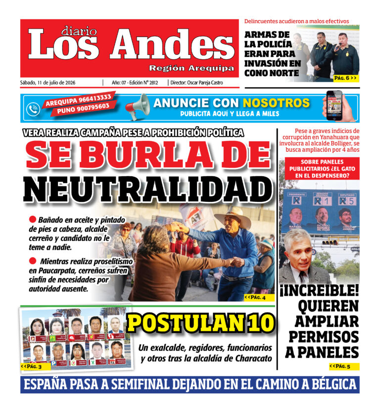 DIARIO LOS ANDES AREQUIPA: 11/07/26