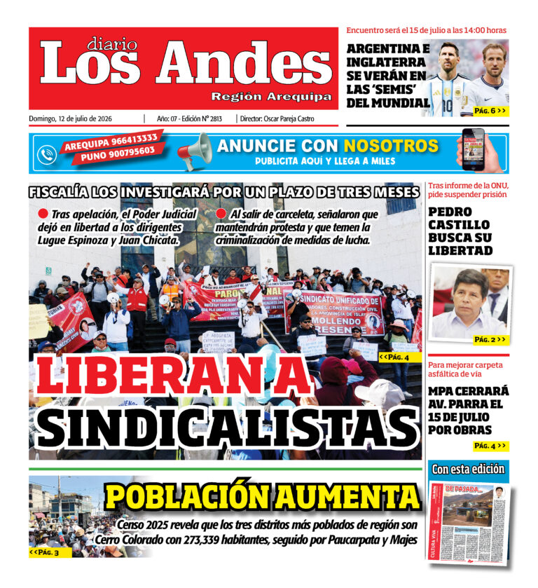 DIARIO LOS ANDES AREQUIPA: 12/07/26