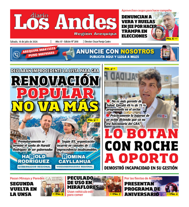 DIARIO LOS ANDES AREQUIPA: 18/07/26