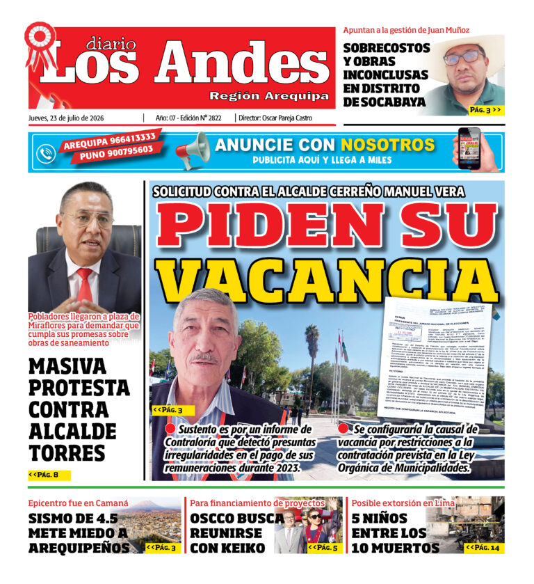 DIARIO LOS ANDES AREQUIPA: 23/07/26