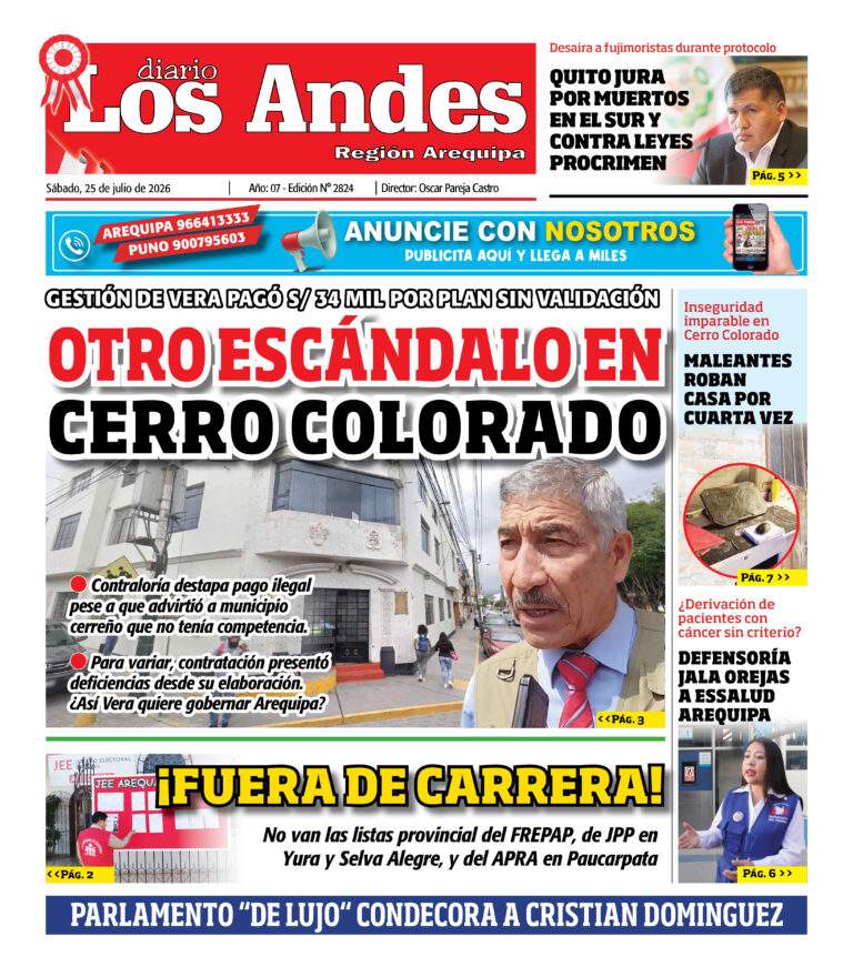 DIARIO LOS ANDES AREQUIPA: 25/07/26