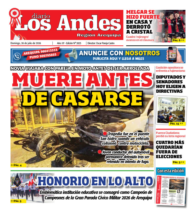 DIARIO LOS ANDES AREQUIPA: 26/07/26