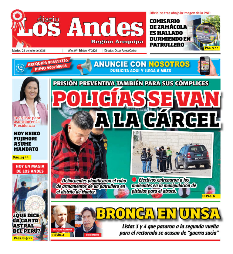 DIARIO LOS ANDES AREQUIPA: 28/07/26