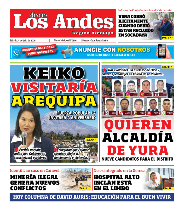 DIARIO LOS ANDES AREQUIPA: 04/07/26