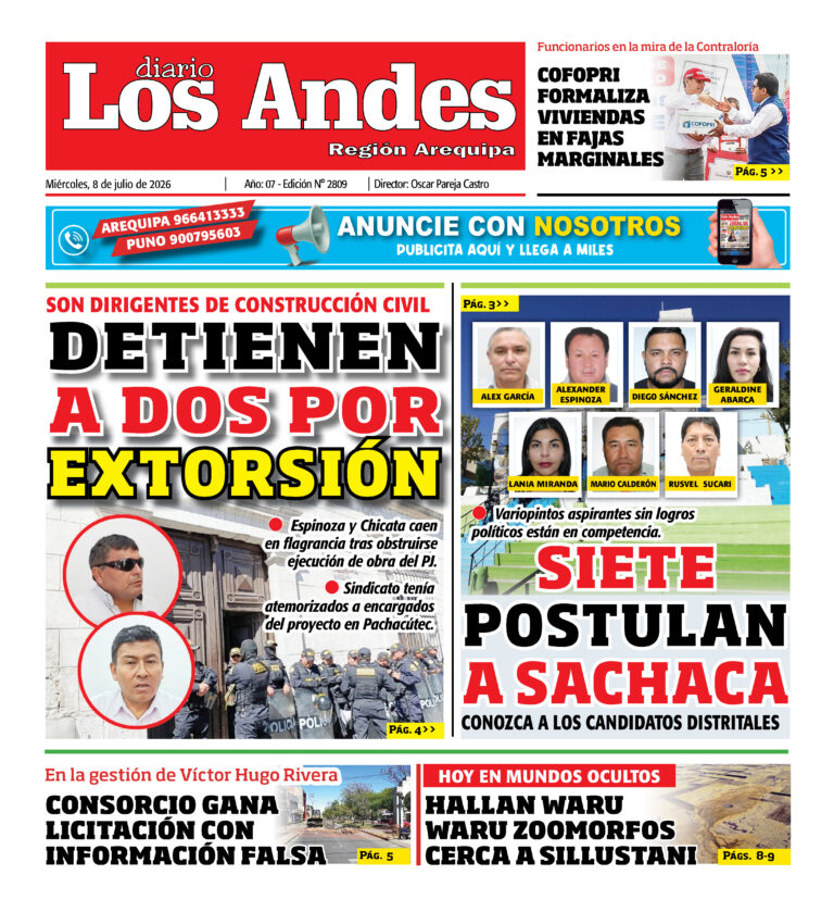 DIARIO LOS ANDES AREQUIPA: 08/07/26