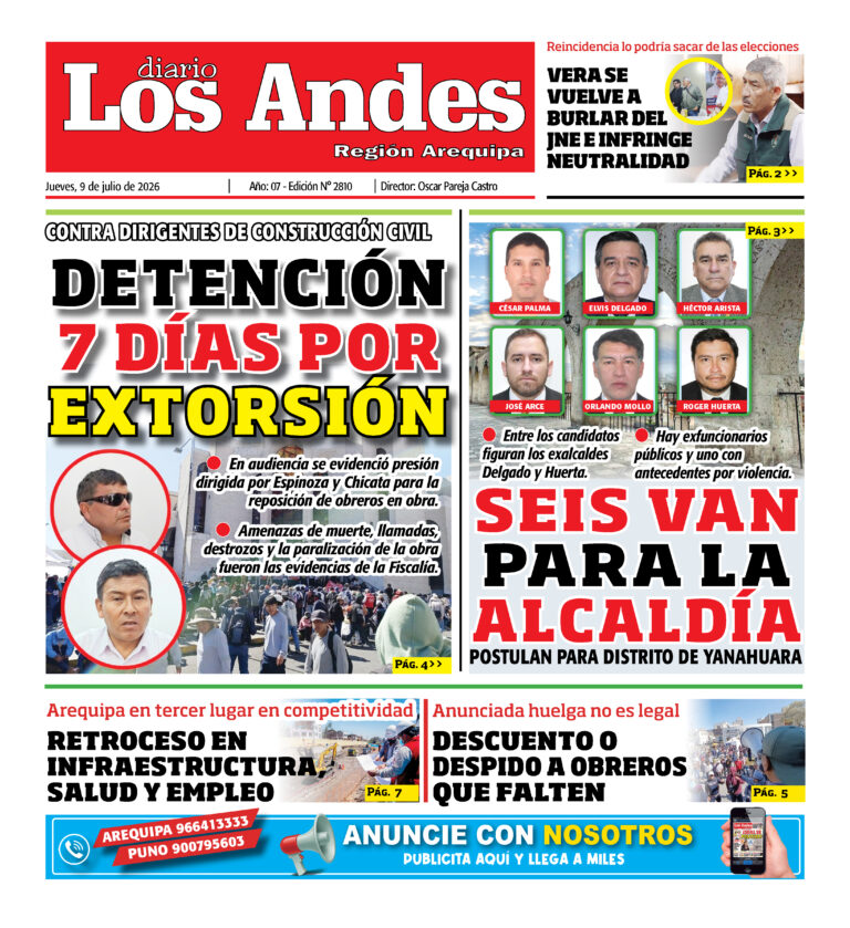 DIARIO LOS ANDES AREQUIPA: 09/07/26