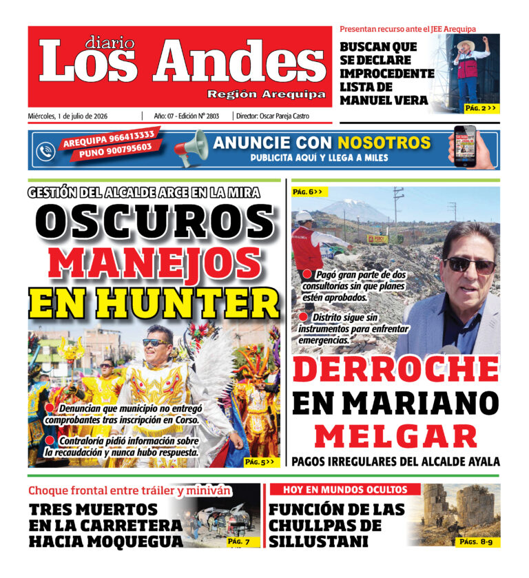 DIARIO LOS ANDES AREQUIPA: 01/07/26