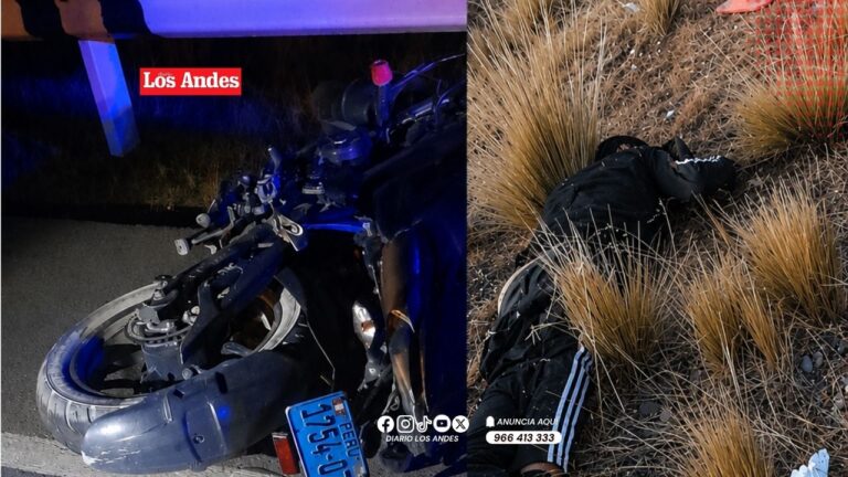 Motociclista fallece en accidente de tránsito registrado en comunidad de Mañazo