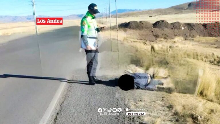 Hallan cadáver de un hombre al costado de la vía Puno–Cusco en Ayaviri