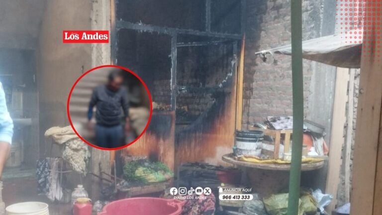 Adulto mayor termina con quemaduras tras incendio en Juliaca